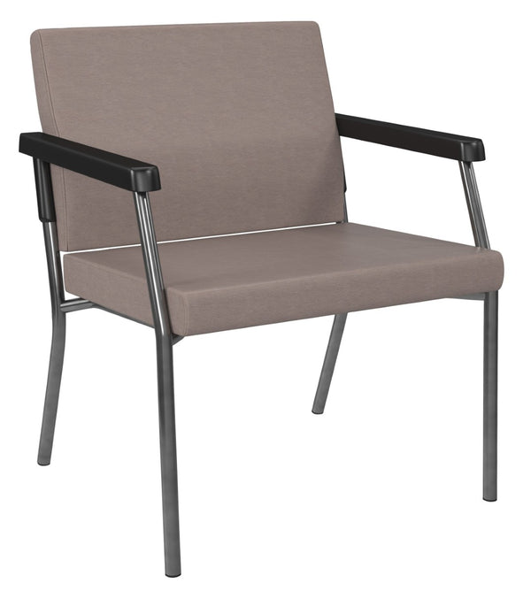 OSP Home Furnishings Bariatric Guest Chair with Reinforced Metal Frame and Padded Seat for Medical Waiting Rooms BC9602-K006