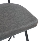 Christopher Knight Home® - Noble House - - 26''Retro Swivel Counter Stools Set Of 2,Grey Counter Stools With Iron Frame,Pu Sponge Cushion,Footrest,Suitable For Kitchen/Bedroom/Dining Room.