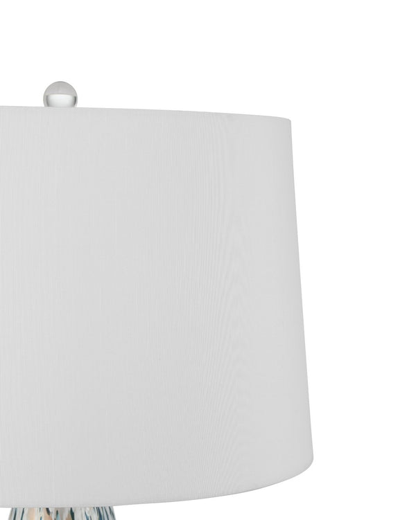 Currey & Company Motte Table Lamp - Mesmerizing Opalescent Glass Design With Elegant Shade, Perfect For Any Decor Multi,Color Glass ,Optic Crystal 6000-1013-currey-company