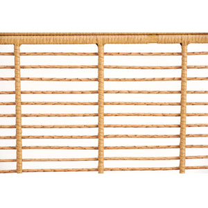 English Elm Christopher Knight Home® - California King Handcrafted PE Wicker Bed with Wingback Headboard, Metal Frame Support, Breathable Design N758P294474N