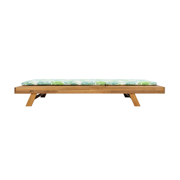 English Elm Christopher Knight Home® - Lounge Chaise Set - Acacia Wood With Water-Resistant Cushions, 4-Position Recline & Stylish Design N770P253442T_N770P253018L