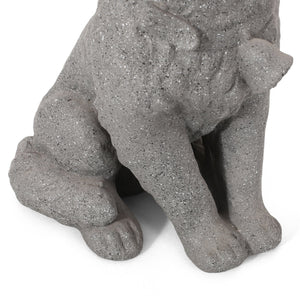 English Elm Christopher Knight Home® - MGO Puppy Garden Statue Stone Gray – Durable Cast Stone Magnesium Oxide, Weatherproof 15.25"H Charm 70877.00