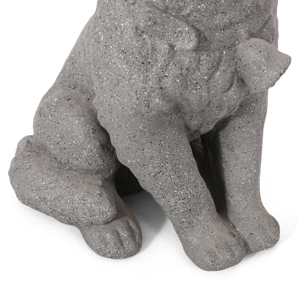English Elm Christopher Knight Home® - MGO Puppy Garden Statue Stone Gray – Durable Cast Stone Magnesium Oxide, Weatherproof 15.25"H Charm 70877.00