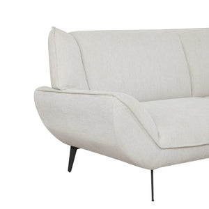 English Elm 106inch Large Combination Sofa F101 Two-Tone Chenille Fabric High-Rebound Seats Solid Wood Frame Metal Legs Beige W1410S00011