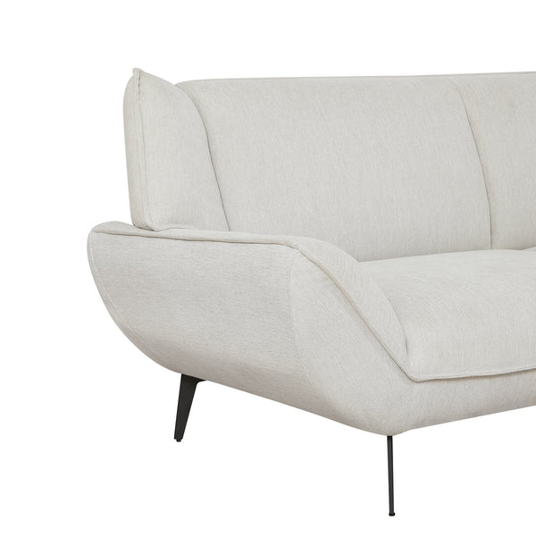 English Elm 106inch Large Combination Sofa F101 Two-Tone Chenille Fabric High-Rebound Seats Solid Wood Frame Metal Legs Beige W1410S00011