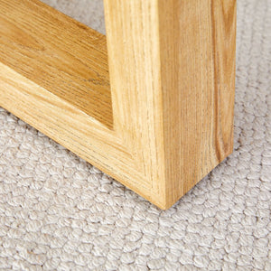 English Elm Modern wood-color MDF circular coffee table with tempered glass top, easy assembly, versatile style W1151P146796