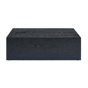 English Elm 39.3*23.6*11.8 Low Profile Mdf Coffee Table Black Wood Grain Finish Modern Living Room W1151P433600