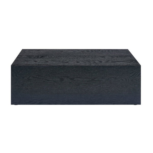 English Elm 39.3*23.6*11.8 Low Profile Mdf Coffee Table Black Wood Grain Finish Modern Living Room W1151P433600
