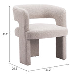 Java Accent Chair Sandy Beige 109989 Zuo Modern