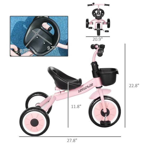 English Elm Aosom 6v Electric Toddler Atv Quad Ride on with Non-slip Grip and Durable Tires Pink W2225P217782