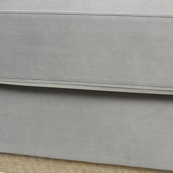 English Elm Jennifer Taylor Home - Knox 36" Plush Velvet Arm Chair In Opal Grey - Modern Farmhouse Design With Removable Cushions B2719P238324