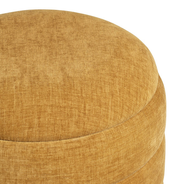 Crestview Collection Modern Storage Ottoman - Stylish Chenille Furniture For Living Room, Bedroom & Entryway Organization Yellow Mdf Evfzr3996spc