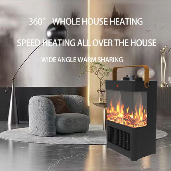 English Elm Electric Fireplace Heater with 3d Led Flame Effect 1500w Portable Indoor Warmth W2710P223281