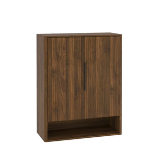 English Elm Shoe Storage Cabinet Wooden Enclosed Organizer with Adjustable Shelves for Entryway W1321P396356
