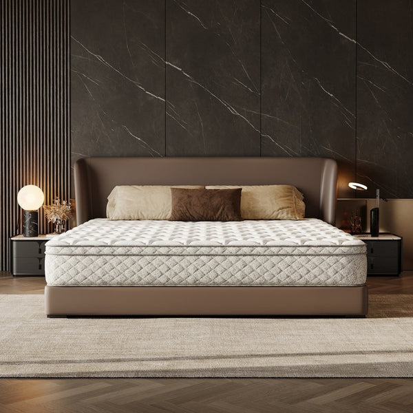 English Elm King Hybrid Mattress 12 Inch Gel Memory Foam Pocketed Coils Zoned Pressure Relief W3682P338230
