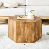 English Elm Modern Mdf Coffee Table, With Complex Texture Patterns, Style and Texture Coffee Table To Redefine Your Interior Decoration and Enhance Your Living Space, Stylish and Durable Design