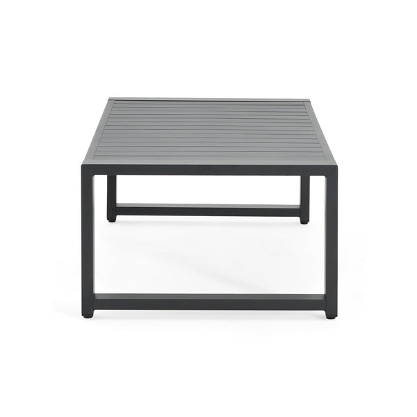 English Elm Christopher Knight Home® - NAVAN Aluminum 4-Piece Chat Set with Beige Olefin Cushions, Black Finish, Comfortable Outdoor Seating N775P243378B