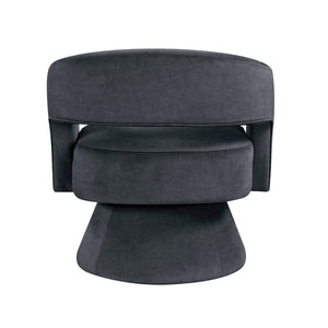 English Elm Modern Velvet Swivel Accent Chair with Pocket Coil Support for Living Room B011P452465