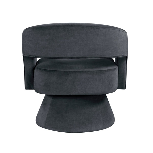 English Elm Modern Velvet Swivel Accent Chair with Pocket Coil Support for Living Room B011P452465