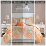 Intelligent Design Senna Transitional Comforter Set ID10-237 Orange