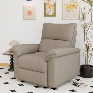 English Elm Power Lift Recliner Velvet Chair with Extended Footrest and Cup Holders for Elderly W1028S00062