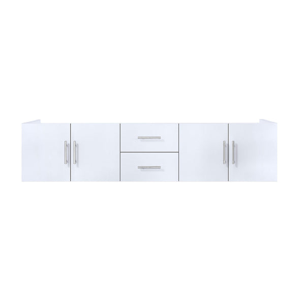 English Elm Glossy White Double Bath Vanity - 80" W Modern Design With Ample Storage & Soft-Close Features B2731P258533