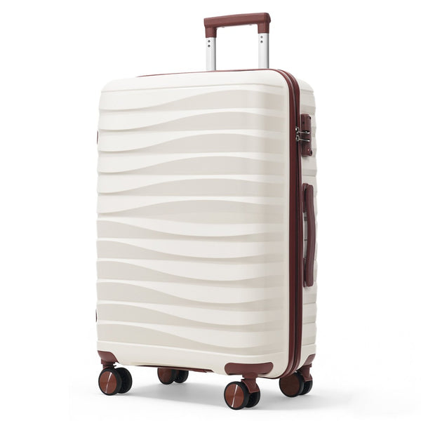 English Elm Premium Polypropylene Hard Shell Luggage Set Three Piece with Tsa Locks Spinner Wheels N726P460073O