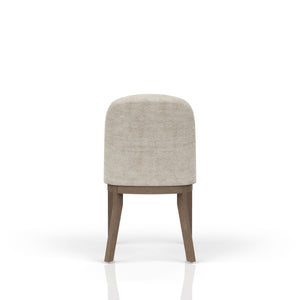 English Elm Cocoa Swivel Barrel Chair with 360° Rotation, Cocoa-Stained Wood Base, Soft Upholstered Comfort Ivory 32.25 L x 22.5 W x 26.75 H B2699P298395