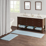 Madison Park Signature Splendor Casual 100% Cotton Tufted 3000 GSM Reversible Bath Rug MPS72-520 Blue