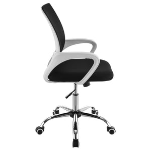 English Elm Anaheim Breathable Mesh Upholstered Office Chair with Chrome Base, Adjustable Height & Arms for Comfort Black B062P299803