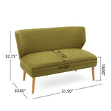 Christopher Knight Home® - Noble House - Desdemona Mid-Century Modern Fabric Settee