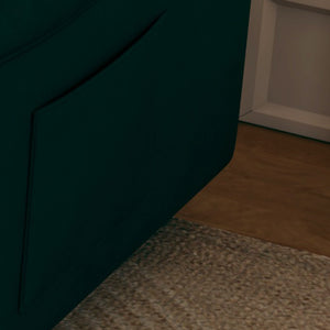 English Elm Sofa 54" Velvet Sofa Bed Convertible with Solid Wood Frame, 500lb Capacity, Blue Black Pink Options W3371P302150