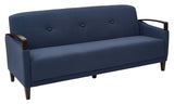 OSP Home Furnishings Main Street Sofa Woven Indigo