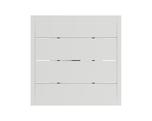 Sunpan Merano Bar Table - Modern Sleek Design with Durable Powder Coated Aluminum for Indoor and Outdoor Use White