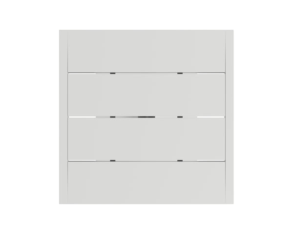 Sunpan Merano Bar Table - Modern Sleek Design with Durable Powder Coated Aluminum for Indoor and Outdoor Use White