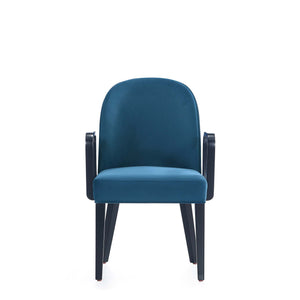 English Elm Hillman Stylish Blue Upholstered Armchair With Solid Beech Frame – Modern Comfort For Any Space B365P397715