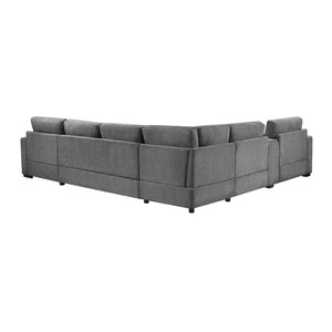 English Elm Swivel Barrel Accent Chair Chenille Tufted Round Club Seat for Living Room Lounge Grey N719S002350E