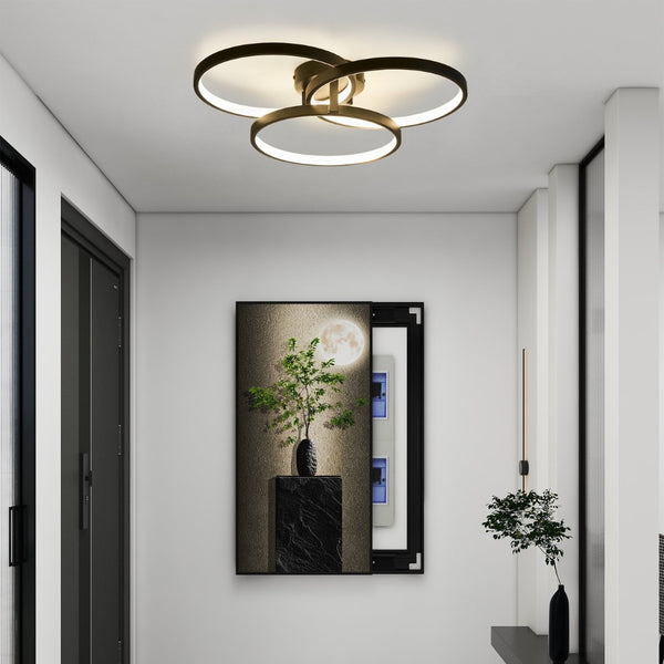 English Elm 20" K9 Crystal Tiered Chandelier 7 Light Gold Frame Glam Pendant for Dining Foyer W2312P415976