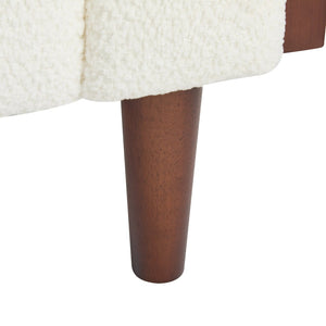 English Elm 3-seater Button Tufted Waffle Stitch Sofa Solid Hardwood Frame Mid Century Living Room N771P243854M_N771P243867M