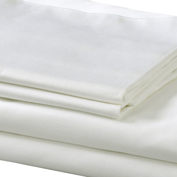 English Elm Bamboo Cotton Blend Sheet Set Breathable Moisture Wicking Soft Weave for Cool Sleep Ivory B180P172119