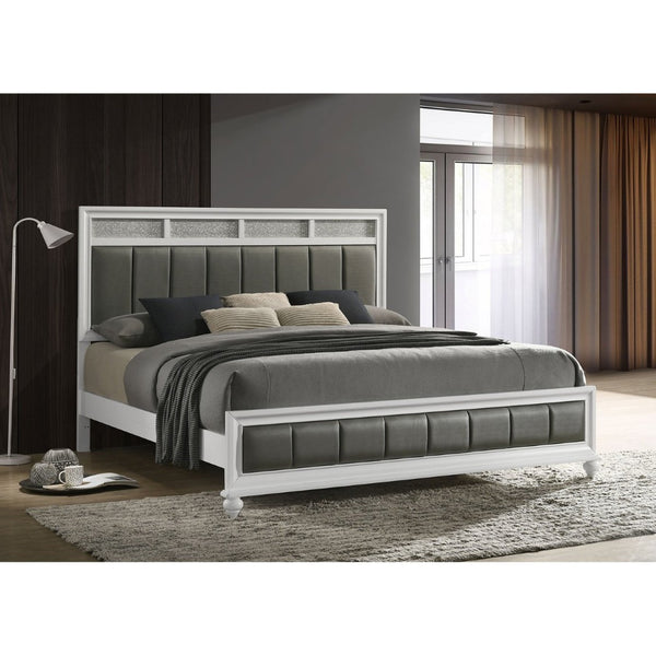 English Elm Talia Elegant Upholstered Eastern King Panel Bed - Modern Glam With Country Charm & Durability B062S01081-GIGA