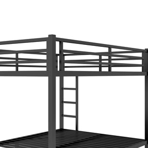 English Elm Metal Queen-Over-Queen Bunk Bed For Teens & Adults - Sturdy, Space-Saving, Noise-Reducing Design W1580S00340