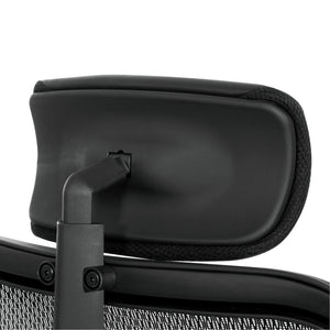 OSP Home Furnishings Optional Leather Headrest for Space Seating 818 Series with Ergonomic Ratchet Adjustment HRL818
