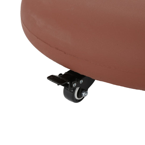 English Elm Wheelie Concrete Outdoor Umbrella Base with Locking Casters for Patio Stability Terracotta 60454.00RED