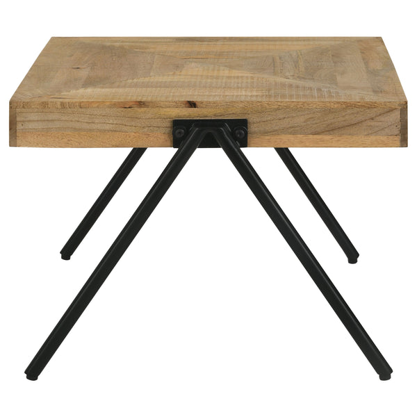 English Elm Avery Natural Mango Wood Coffee Table With Sturdy Metal Legs For Modern Rustic Living Spaces B062P344948
