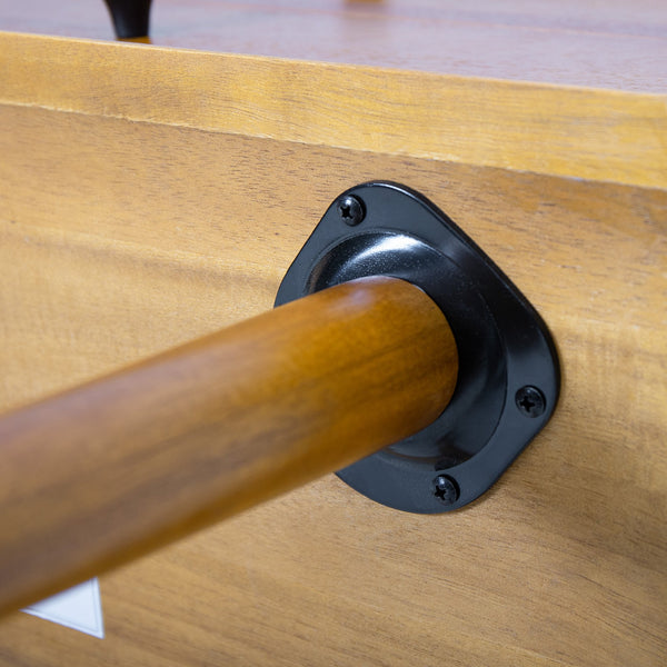 English Elm Christopher Knight Home® - Nightstand with 2 Drawers Mid-Century Acacia Wood, Splayed Legs, Brass Hardware, Easy-Glide Storage Natural 20.5 L x 17.5 W x 14.75 H N761P180219A