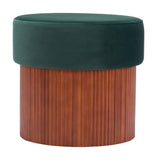 Boto Storage Ottoman Green 110182 Zuo Modern