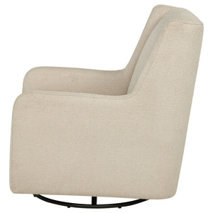 English Elm Calianna Boucle Barrel Accent Chair with Oak Legs for Living Room or Bedroom Beige B062P451746