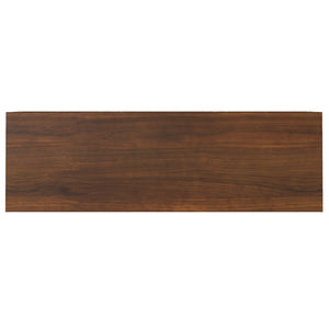 English Elm Banting Walnut Veneer Sideboard with Graphite Metal Frame for Dining or Living Room B136P439003