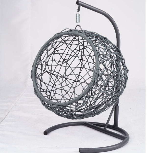 English Elm Cat Swing Bed With Stand & Removable Cushion - Stylish Egg Chair For Cozy Naps & Playtime Fun! W2500P283880